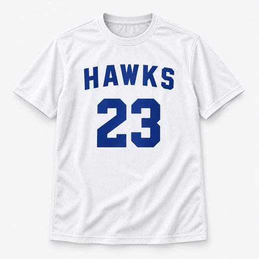 Hawks warm-up tee, number 23